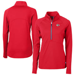 Cutter & Buck Women's Adapt Eco Knit Stretch Recycled Half-Zip Pullover Top - Kansas City Chiefs Pullover