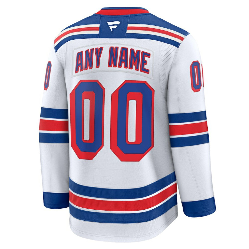 NHL New York Rangers Fanatics Away Premium Custom Jersey