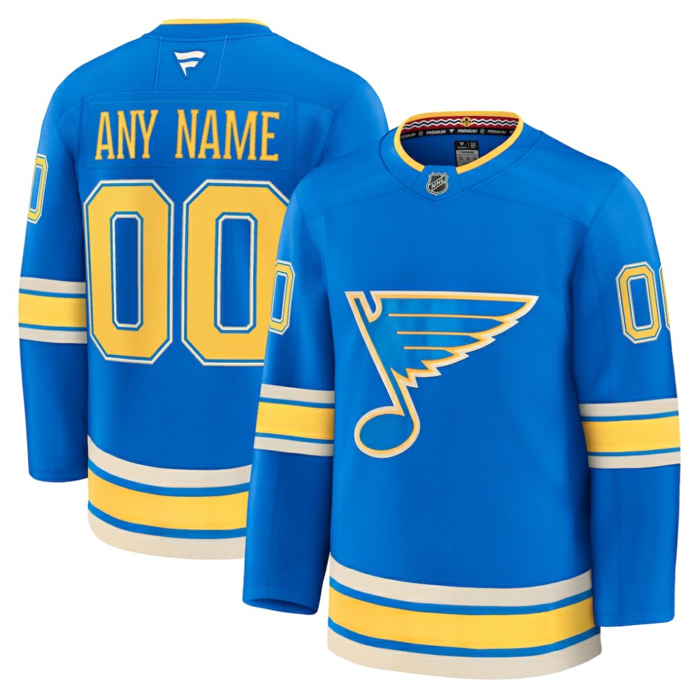 NHL St. Louis Blues Fanatics Alternate Premium Custom Jersey