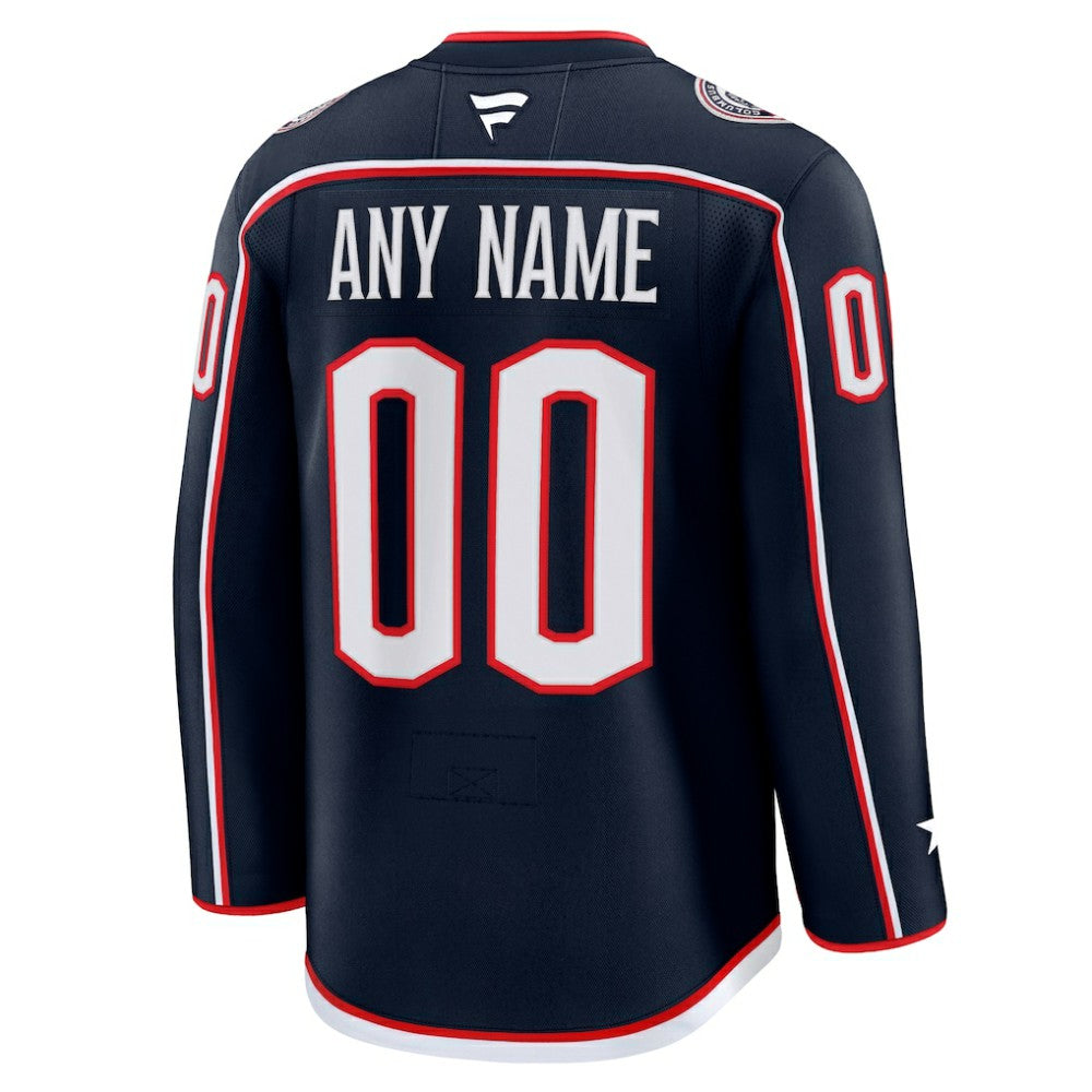 NHL Columbus Blue Jackets Fanatics Home Premium Custom Jersey