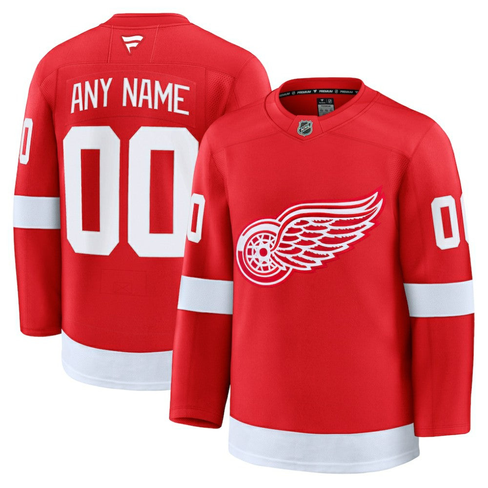 NHL Detroit Red Wings Fanatics Home Premium Custom Jersey
