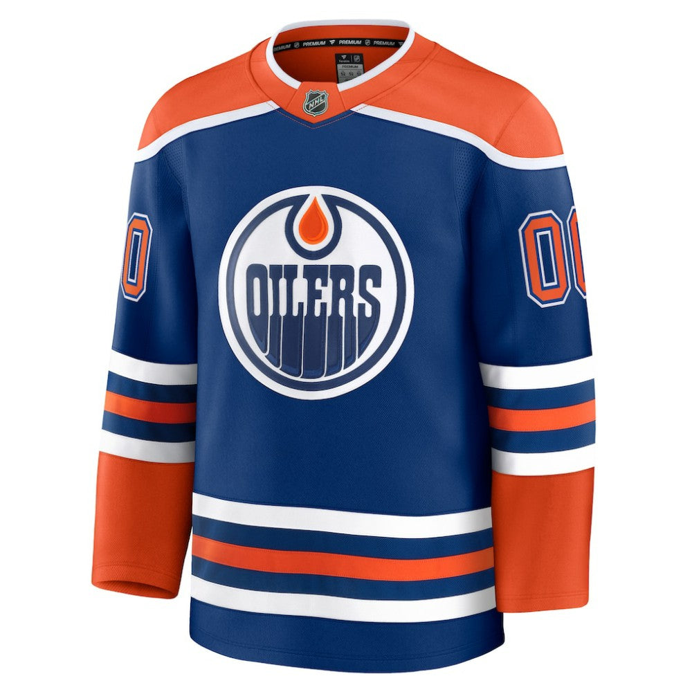 NHL Edmonton Oilers Fanatics Home Premium Custom Jersey