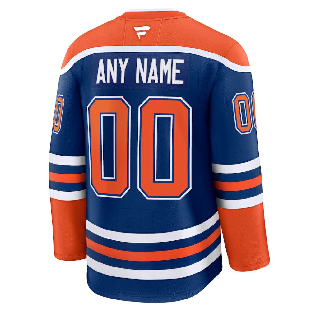 NHL Edmonton Oilers Fanatics Home Premium Custom Jersey