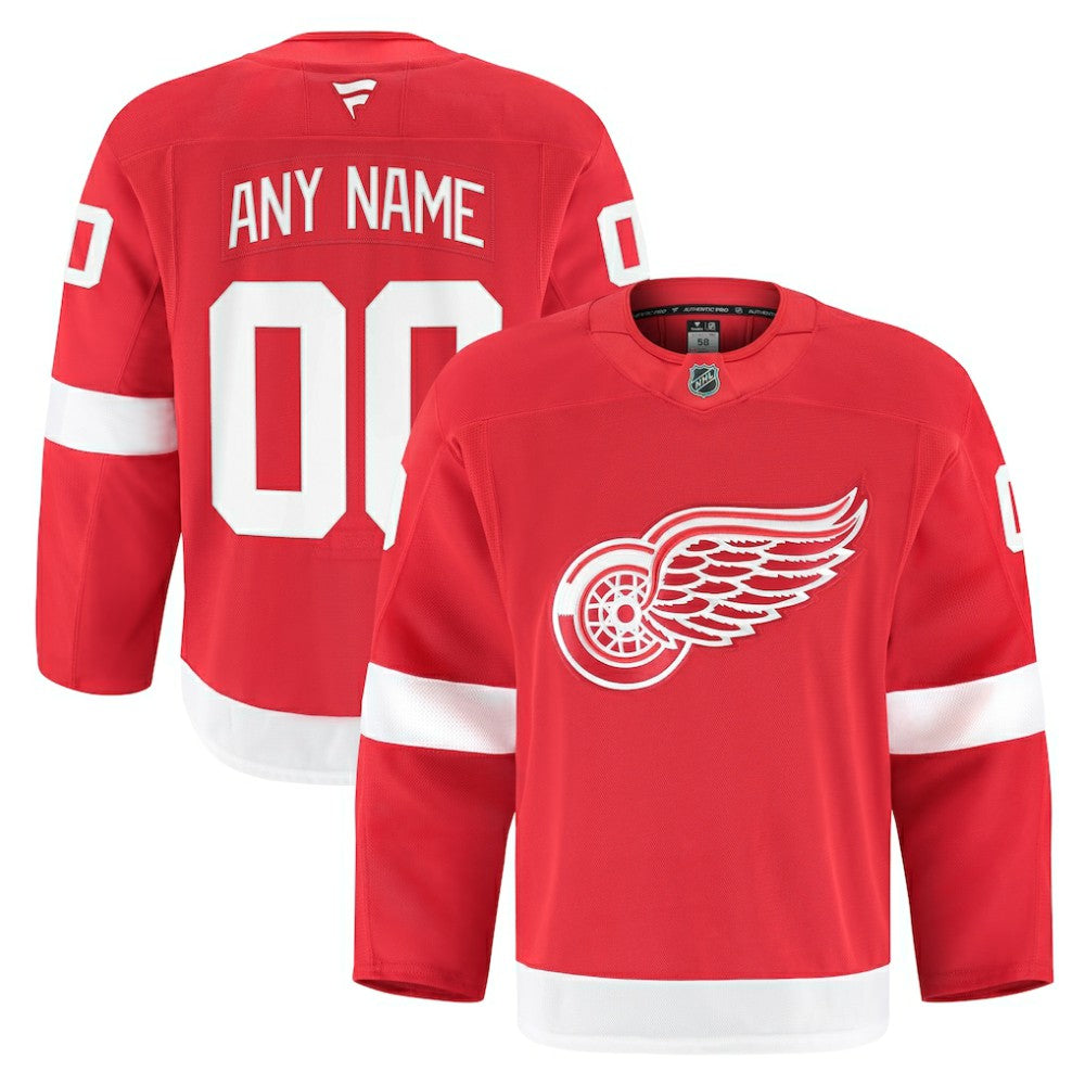 NHL Detroit Red Wings Fanatics Home Authentic Pro Custom Jersey