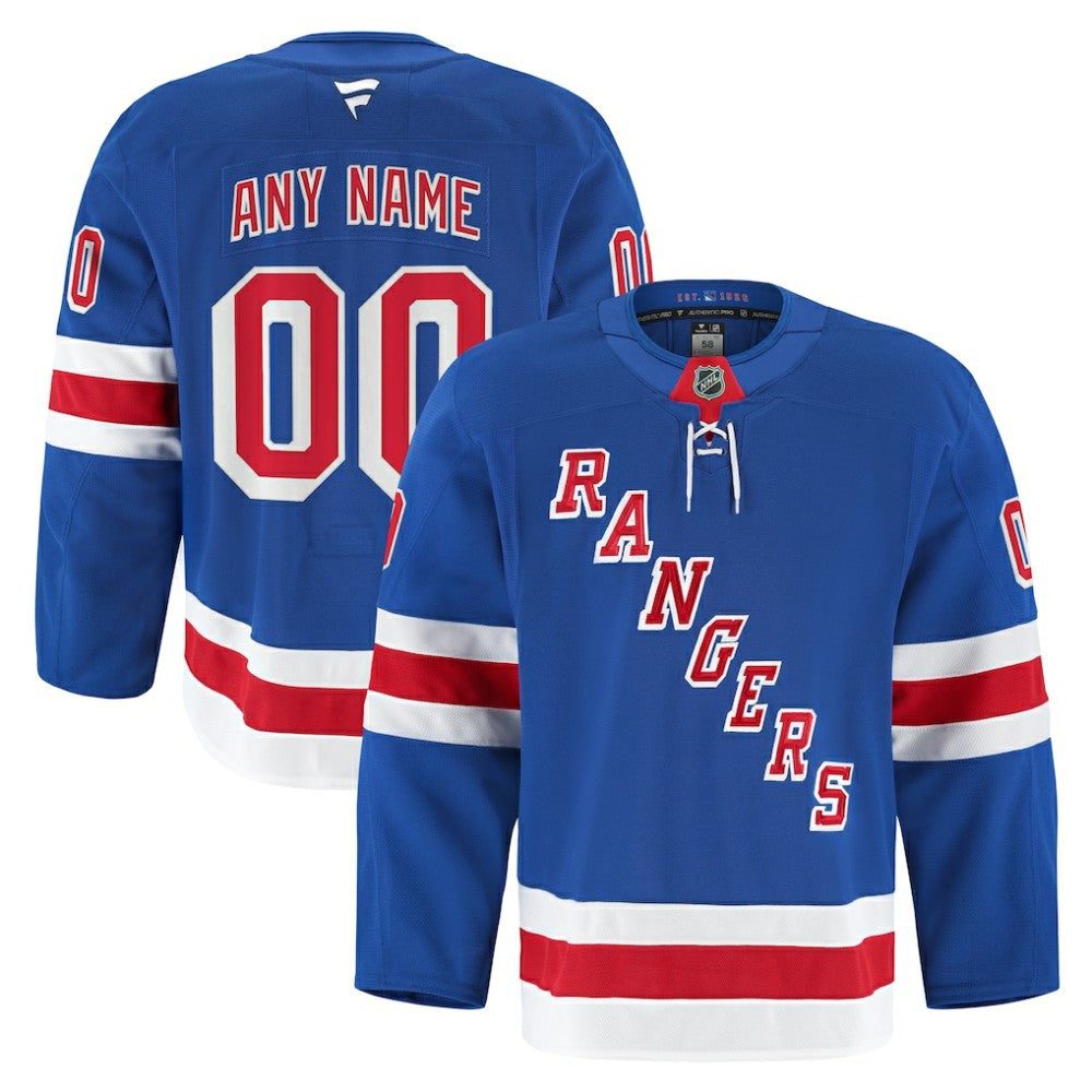 NHL New York Rangers Fanatics Home Authentic Pro Custom Jersey