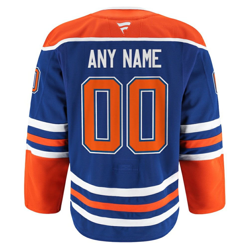 NHL Edmonton Oilers Fanatics Home Authentic Pro Custom Jersey