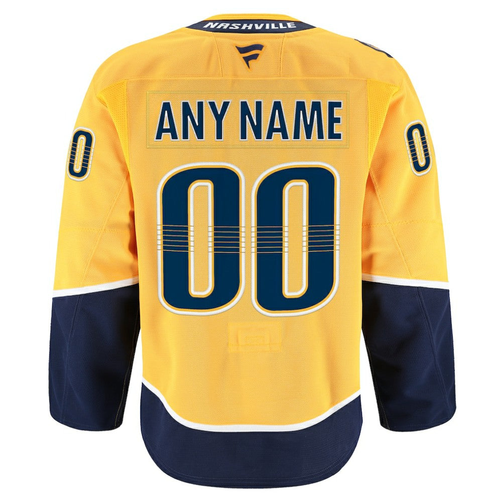 NHL Nashville Predators Fanatics Home Authentic Pro Custom Jersey