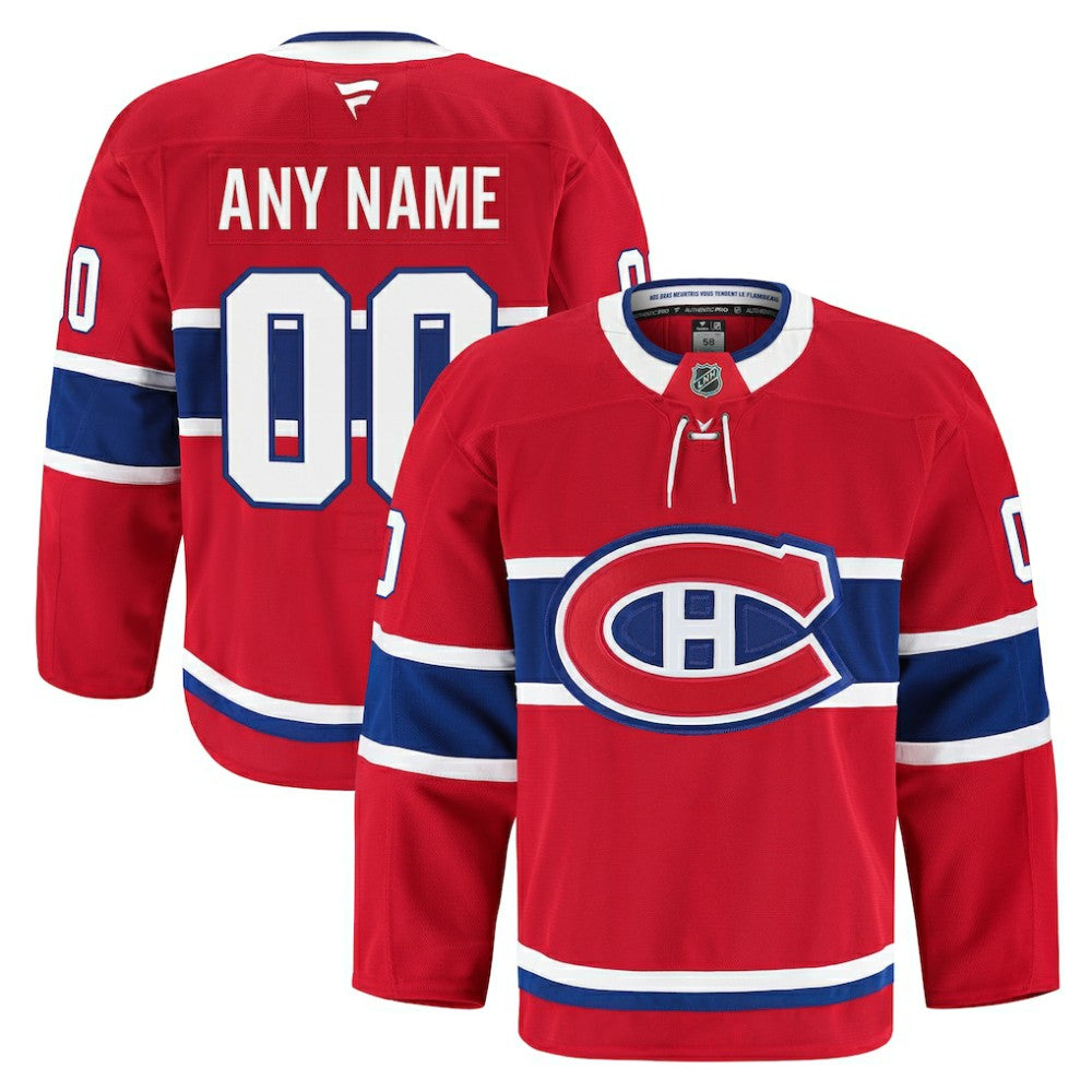 NHL Montreal Canadiens Fanatics Home Authentic Pro Custom Jersey