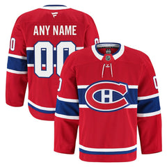 NHL Montreal Canadiens Fanatics Home Authentic Pro Custom Jersey