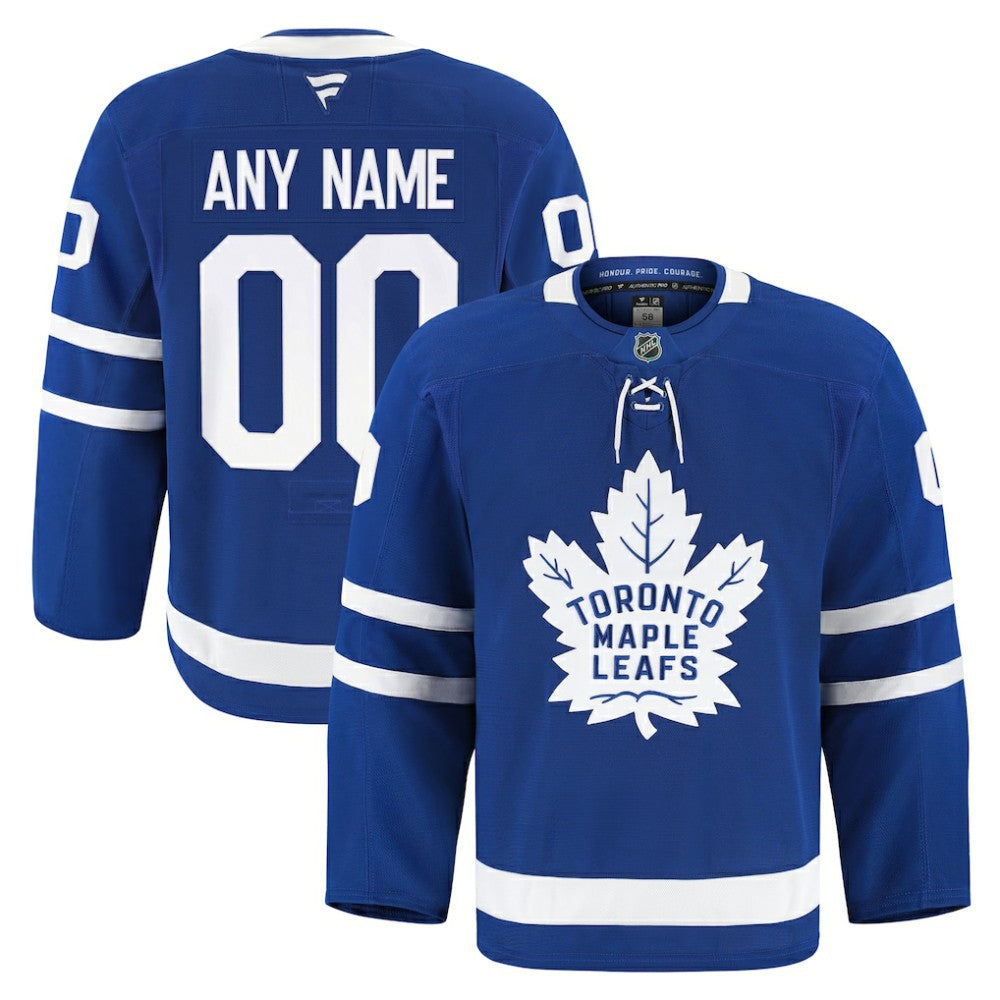 NHL Toronto Maple Leafs Fanatics Home Authentic Pro Custom Jersey
