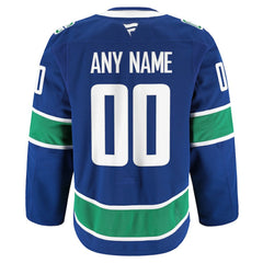 NHL Vancouver Canucks Fanatics Home Authentic Pro Custom Jersey