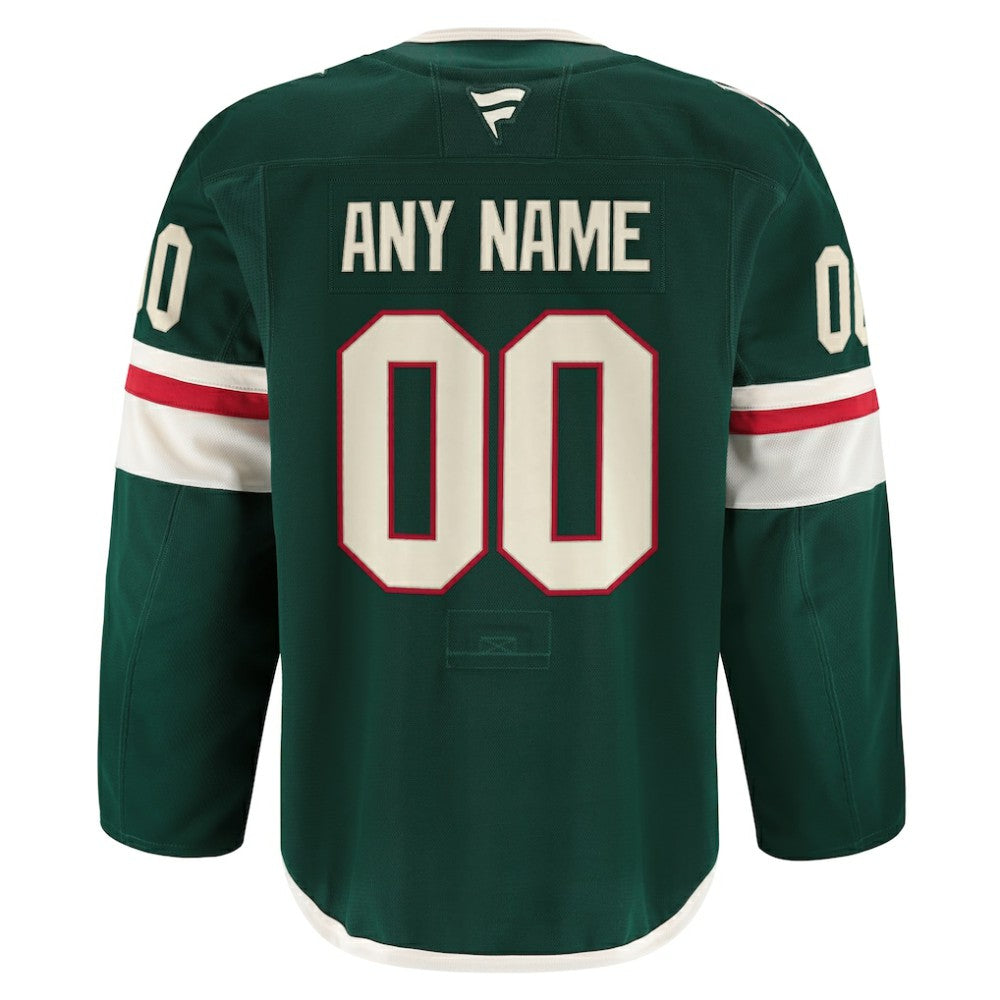 NHL Minnesota Wild Fanatics Home Authentic Pro Custom Jersey