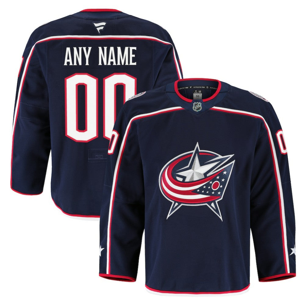 NHL Columbus Blue Jackets Fanatics Home Authentic Pro Custom Jersey
