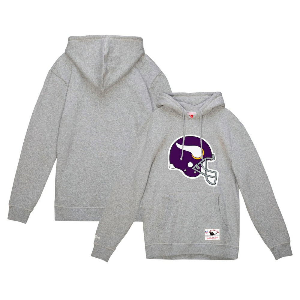 Helmet Logo Vintage Pullover Hoodie - Minnesota Vikings Hoodies