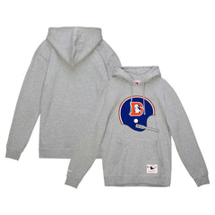 Helmet Logo Vintage Pullover Hoodie - Denver Broncos Hoodies