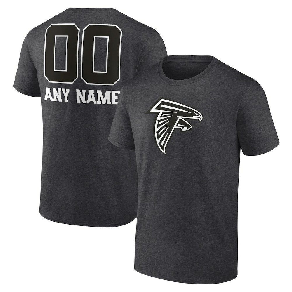Personalized Name & Number Monochrome T-Shirt - Atlanta Falcons T-shirts