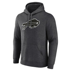 Personalized Name & Number Monochrome Pullover Hoodie - Buffalo Bills Hoodies