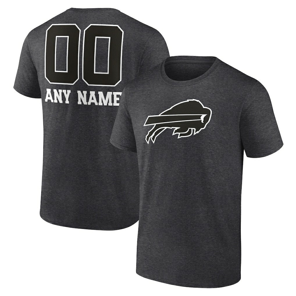 Personalized Name & Number Monochrome T-Shirt - Buffalo Bills T-shirts