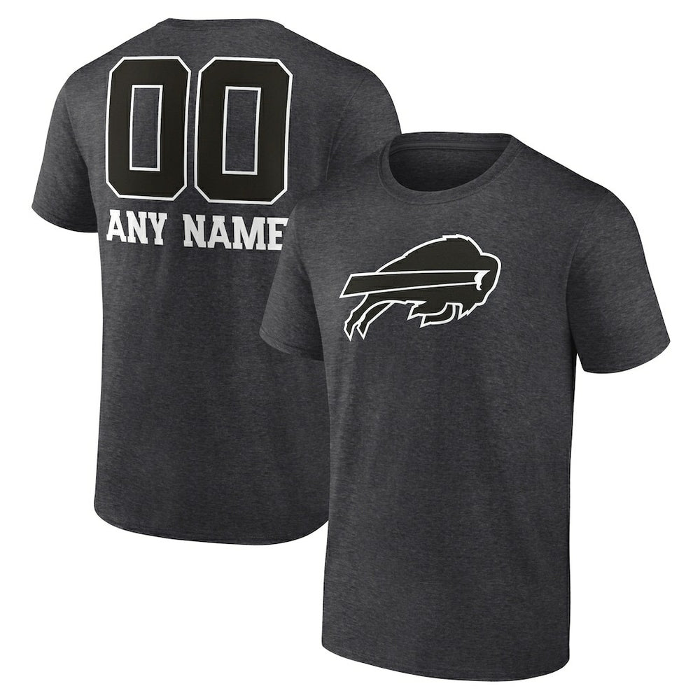 Personalized Name & Number Monochrome T-Shirt - Buffalo Bills T-shirts