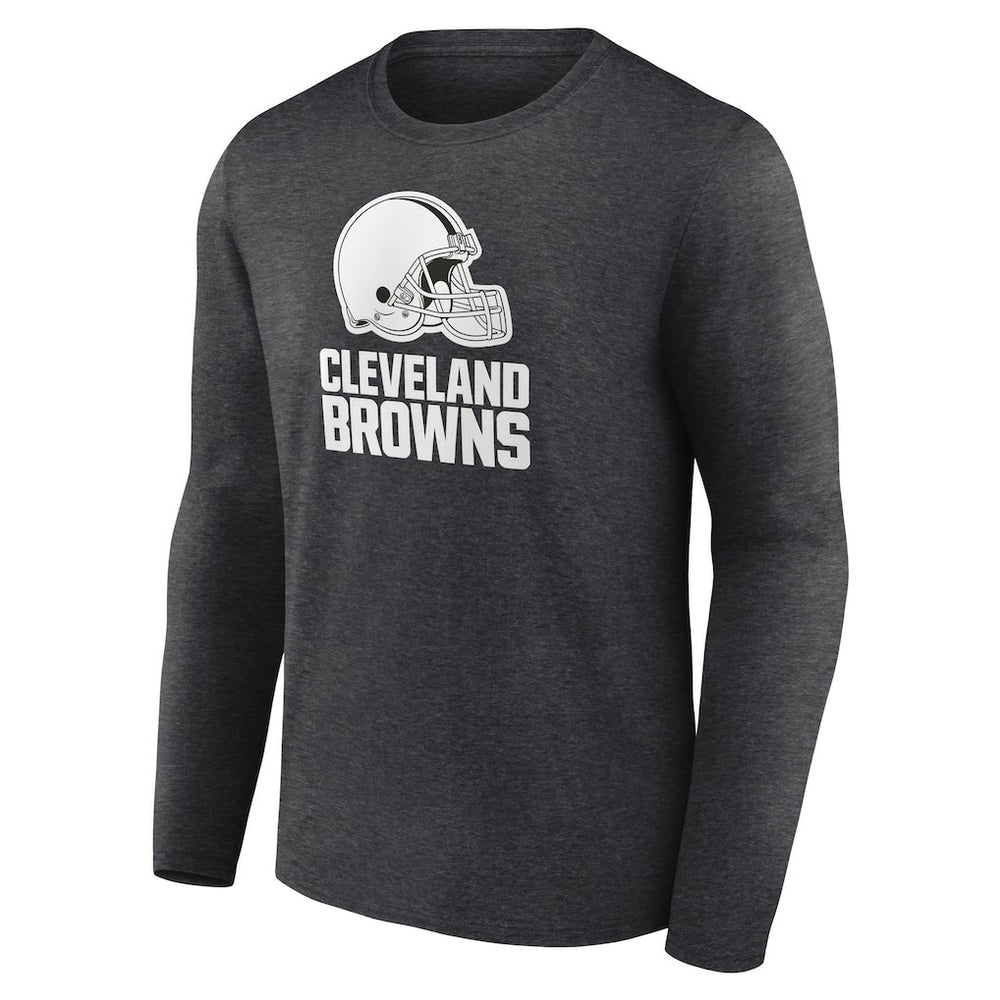 Personalized Name & Number Monochrome Long Sleeve T-Shirt - Cleveland Browns T-shirts