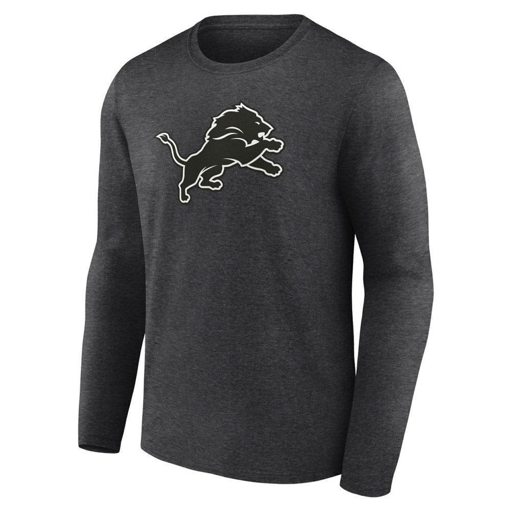Personalized Name & Number Monochrome Long Sleeve T-Shirt - Detroit Lions T-shirts