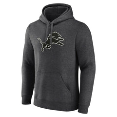 Personalized Name & Number Monochrome Pullover Hoodie - Detroit Lions Hoodies
