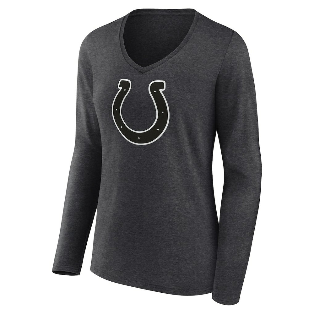 Women's Personalized Name & Number Monochrome V-neck T-Shirt - Indianapolis Colts T-shirts