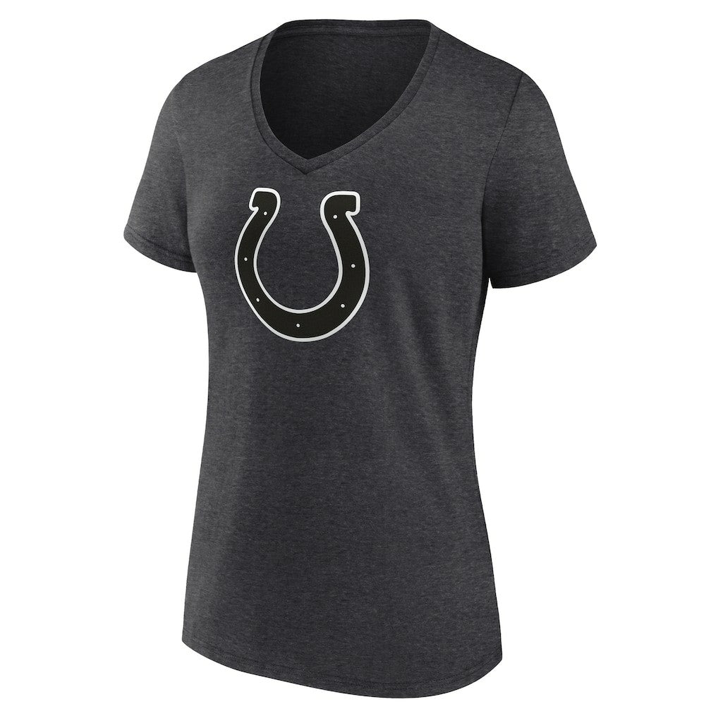 Women's Personalized Name & Number Monochrome V-Neck Long Sleeve T-Shirt - Indianapolis Colts T-shirts
