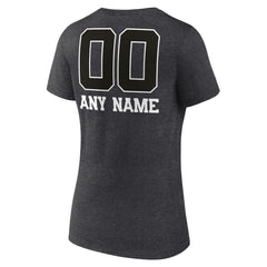 Women's Personalized Name & Number Monochrome V-Neck Long Sleeve T-Shirt - Indianapolis Colts T-shirts