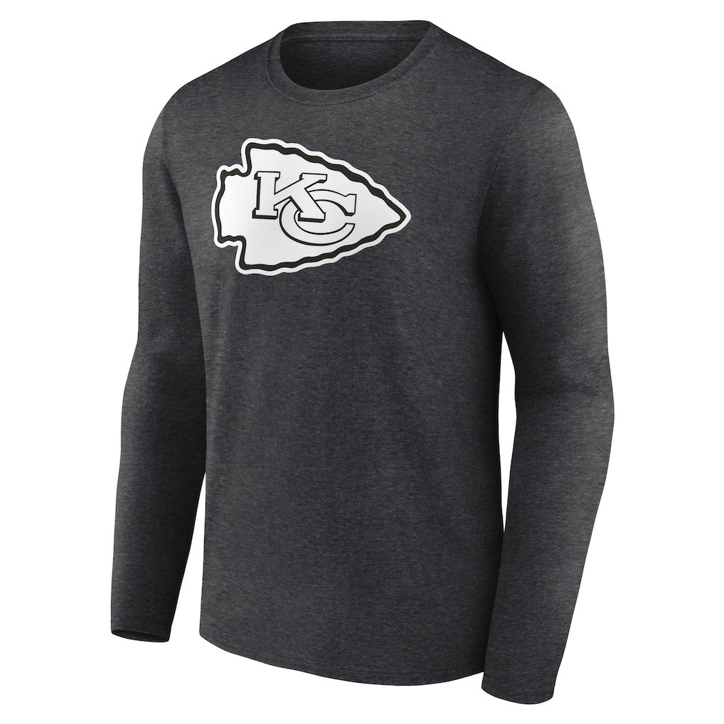 Personalized Name & Number Monochrome Long Sleeve T-Shirt - Kansas City Chiefs T-shirts