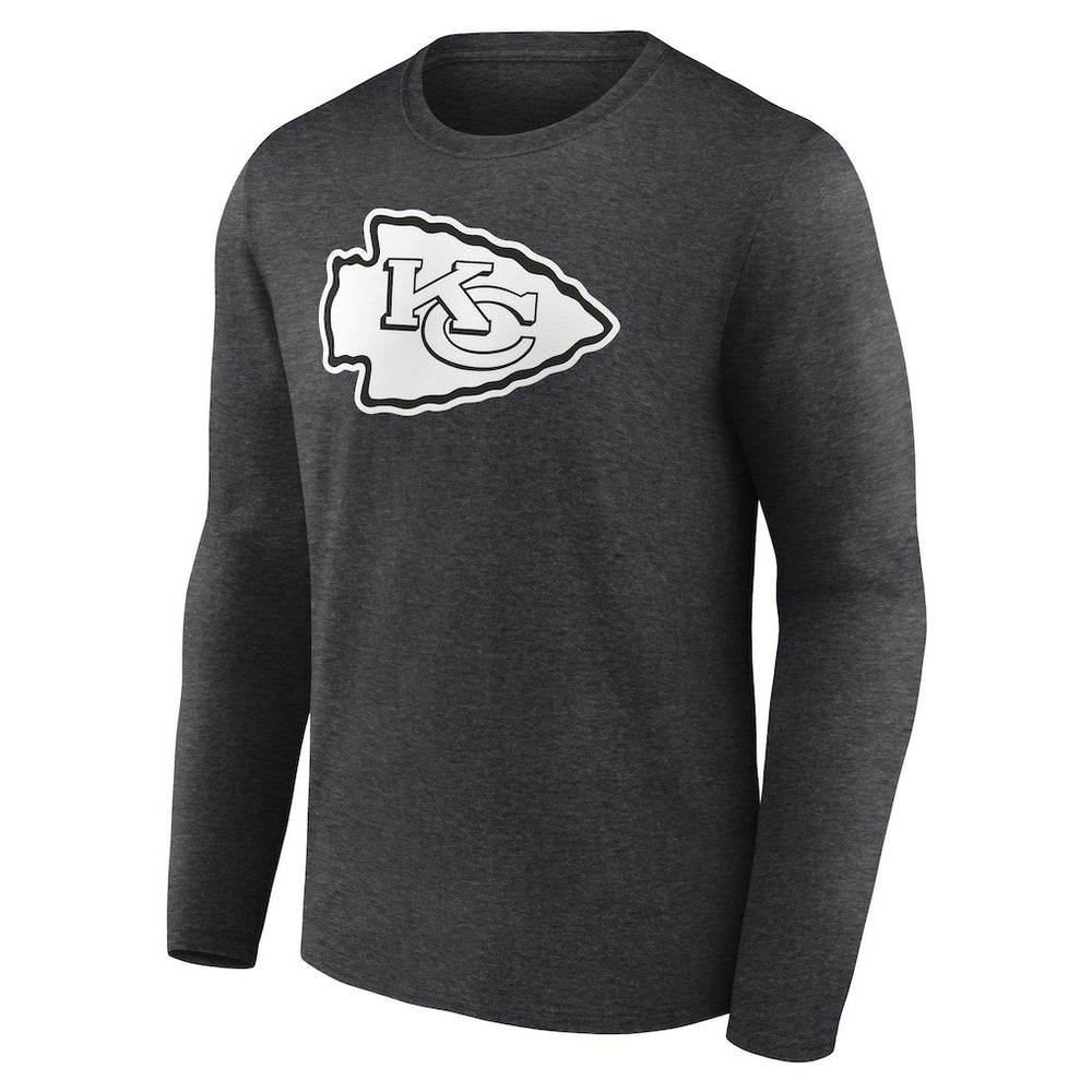 Personalized Name & Number Monochrome Long Sleeve T-Shirt - Kansas City Chiefs T-shirts