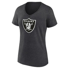 Women's Personalized Name & Number Monochrome V-Neck Long Sleeve T-Shirt - Las Vegas Raiders T-shirts