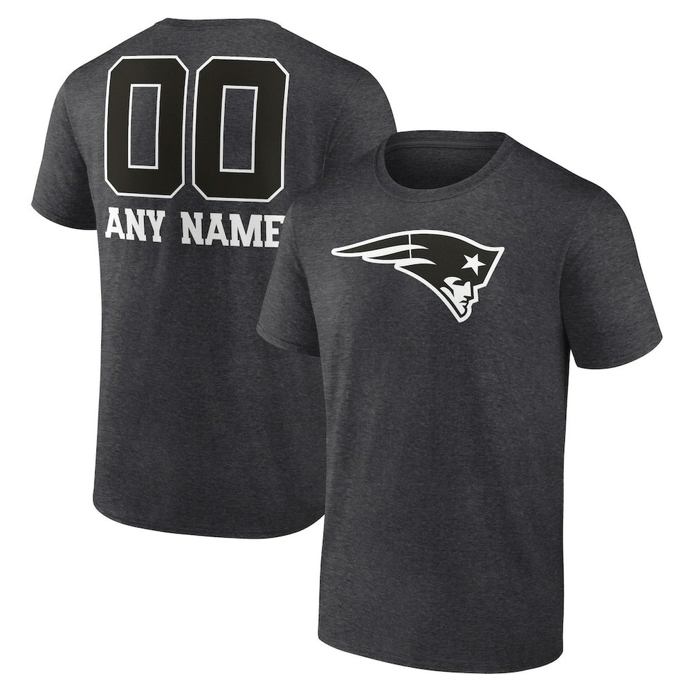 Personalized Name & Number Monochrome T-Shirt - New England Patriots T-shirts