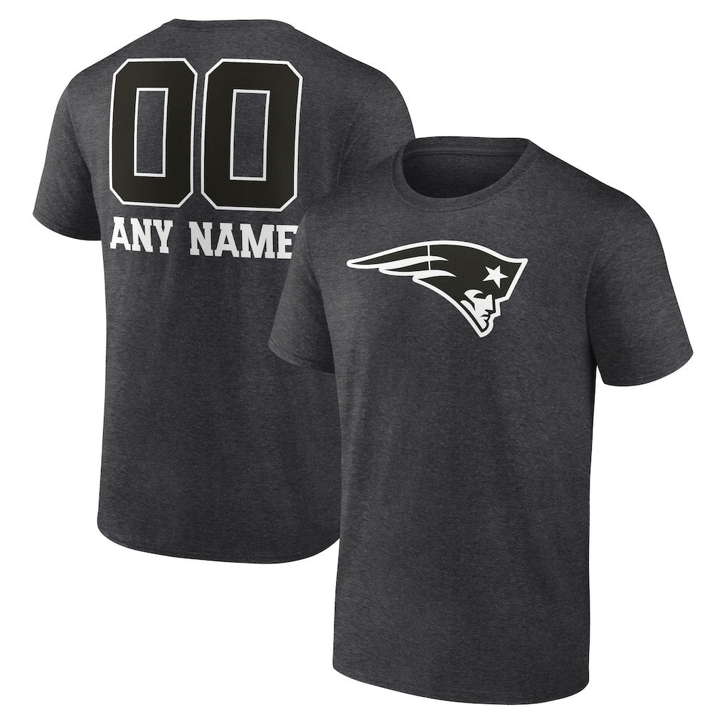 Personalized Name & Number Monochrome T-Shirt - New England Patriots T-shirts