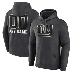 Personalized Name & Number Monochrome Pullover Hoodie - New York Giants Hoodies