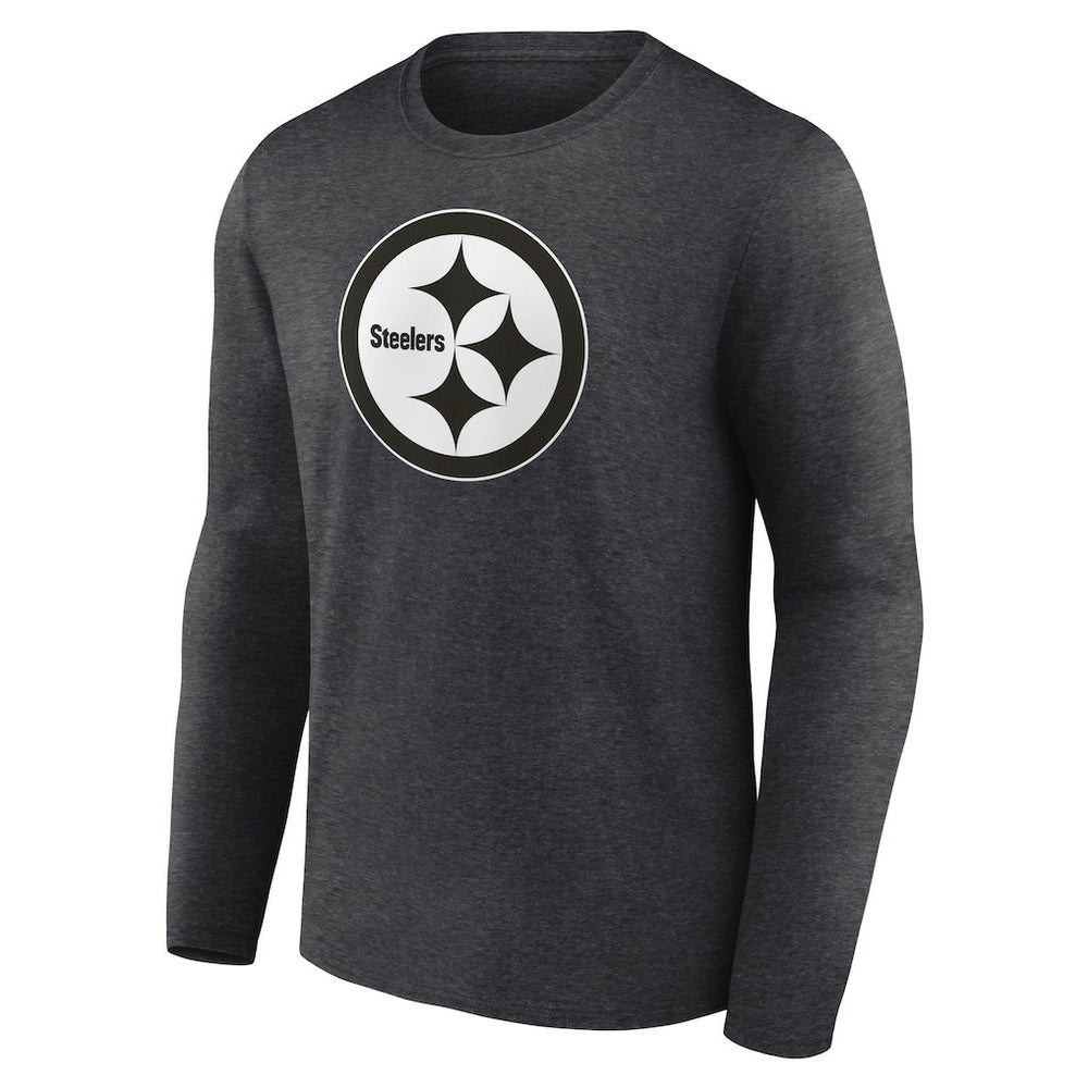 Personalized Name & Number Monochrome Long Sleeve T-Shirt - Pittsburgh Steelers T-shirts