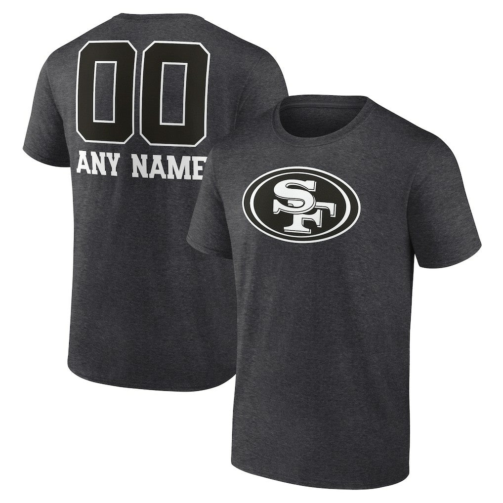 Personalized Name & Number Monochrome T-Shirt - San Francisco 49ers T-shirts
