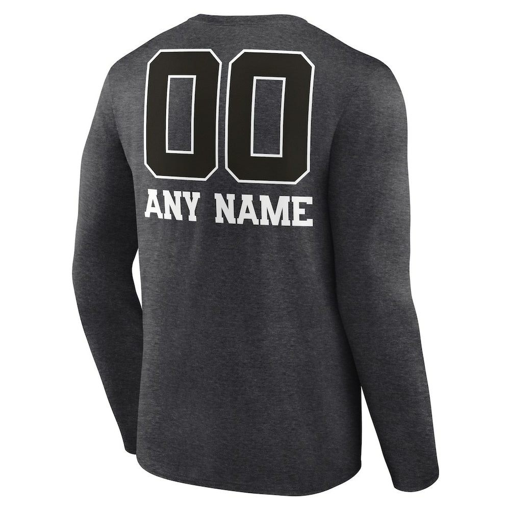 Personalized Name & Number Monochrome Long Sleeve T-Shirt - Washington Commanders T-shirts