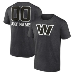 Personalized Name & Number Monochrome T-Shirt - Washington Commanders T-shirts