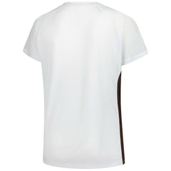 Women's Plus Size Glitter Lace-Up V- Neck T-Shirt - Cleveland Browns T-shirts