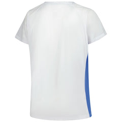 Women's Plus Size Glitter Lace-Up V- Neck T-Shirt - Detroit Lions T-shirts