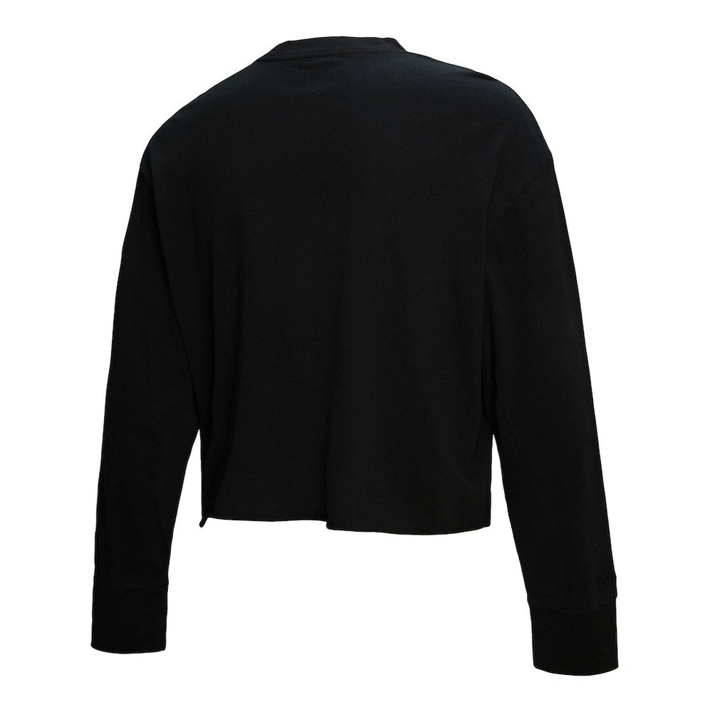 Mitchell & Ness Philadelphia 76ers Women's Hardwood Classics Studded Boxy Cropped Long Sleeve T-Shirt