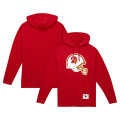 Helmet Logo Vintage Pullover Hoodie - Tampa Bay Buccaneers Hoodies