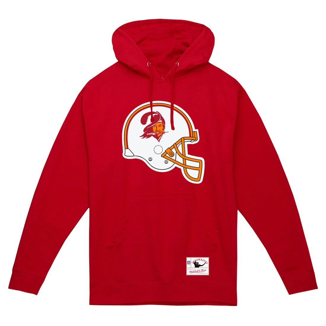 Helmet Logo Vintage Pullover Hoodie - Tampa Bay Buccaneers Hoodies