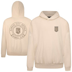 Khaki Kansas City Royals Levelwear Contact Oversized Pullover Hoodie