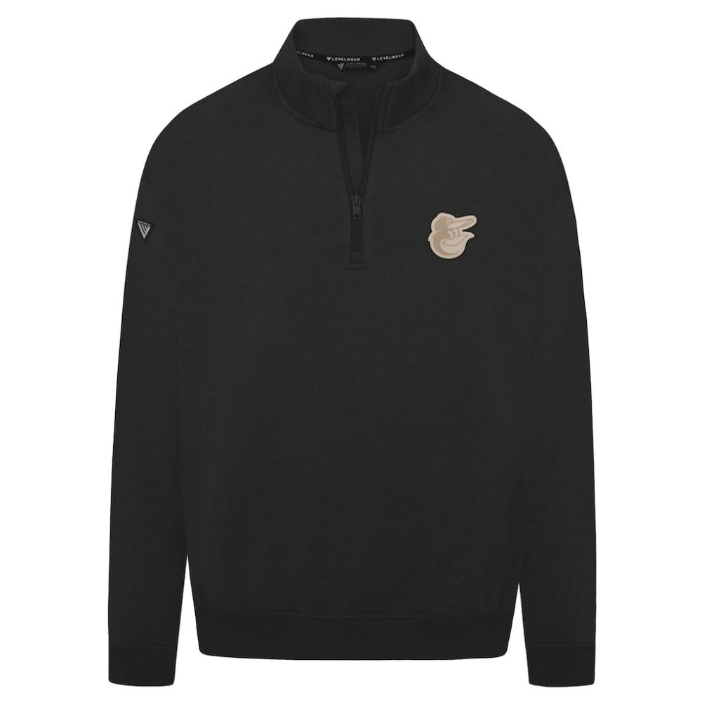 Black Baltimore Orioles Levelwear Murray Quarter-Zip Sweatshirt