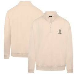 Khaki Los Angeles Angels Levelwear Murray Quarter-Zip Sweatshirt