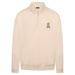 Khaki Los Angeles Angels Levelwear Murray Quarter-Zip Sweatshirt