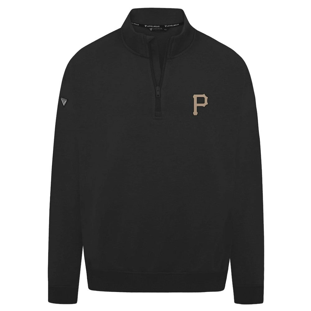 Black Pittsburgh Pirates Levelwear Murray Quarter-Zip Sweatshirt