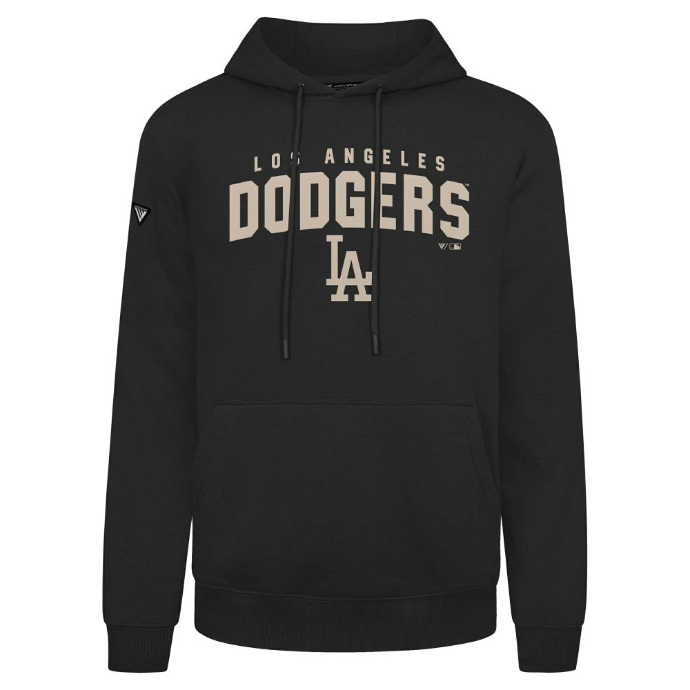 Black Los Angeles Dodgers Levelwear Podium Team Arch Pullover Hoodie